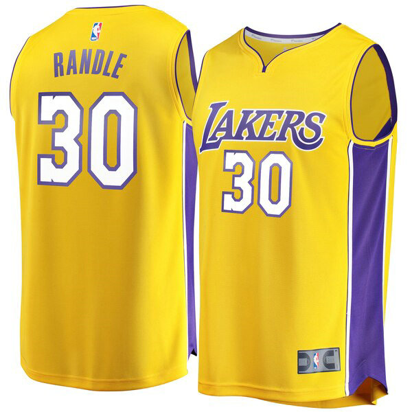 Maillot nba Los Angeles Lakers Icon Edition Homme Julius Randle 30 Jaune